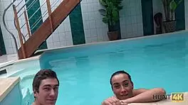 Hunt4k wild sex in private pool!