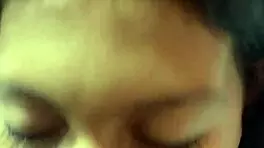 Petite girl rides black cock and gets cum covered