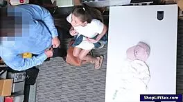 Cute Teen 18+ Theft Gives A Blowjob And Screwed By Lp Officer