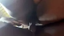 big ass ebony bounces on black dick moaning!