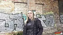 German Scout - Hard Anal Casting Sex For Russian Girl Aura Sin With Round Ass By Big Dick Agent