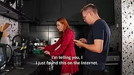 Stepmom gives blowjob instead of food?