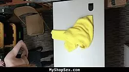 busty blonde teen gets fucked by cop after caught