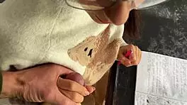 Spanish teacher fucks me on the table during class in heels