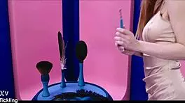 Cute Brunette Brill Angel Gets Tickled By Nata Gold