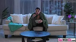 Bossy Stepsis Dominates Stepbro Into Cleaning Up And Railing Her