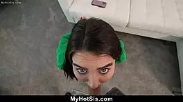 Stepsister rides and cums in taboo roleplay