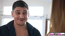 Bossy Stepsis Dominates Stepbro Into Cleaning Up And Railing Her