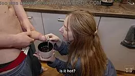 i wanted a cappuccino and my bf helped me with that