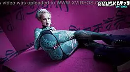 Tattoo Girl Stretches Her Asshole In Solo Anal Play And Fisting As Goth Slut.