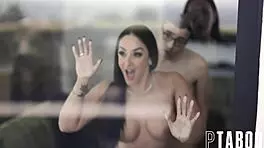 Public Display of Affection: Sheena Ryder and Ricky Spanish in Outdoor POV