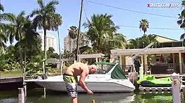 Lovely teen 18+ sluts threesome sex outdoors