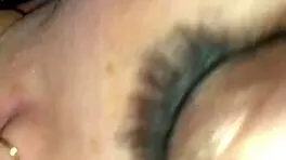 Sloppy POV blowjob closeup with wet pussy