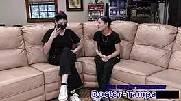 dr tampa's bratty orphan mya in suggestive cheerleading physical.