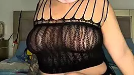 naughty masked babe pounds her pussy for more pleasure but i keep messing up the rhythm and moaning too loud