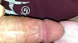 Sloppy POV blowjob closeup with wet pussy