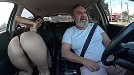 nikatsu shows she's anal queen with squirt in public carona ride