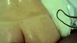 Amateur Blonde Young Girl Gets Her Big Ass Oiled And Fucked Anal Style