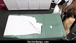 Shy Teen Patient Begs Doctor And Nurse For Threesome With Monster Cocks