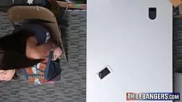 Shoplifter Avi Love Gets Anal Search From Officer's Cock