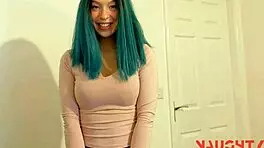 step-sister learns self-defense is useless against big cocks