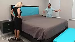 mature stepsiblings reunite in bed for hardcore foreplay