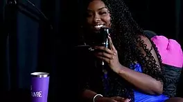 brunette shows big tits and pussy after dirty talk