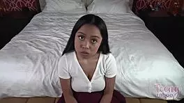 the older seth brogan fucks the brunette coed luna mills hard