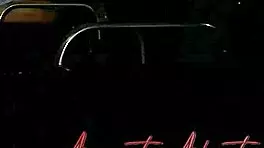 teen riding bareback anal at night outdoors