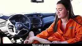 i'm the stepsister who's ready to go all the way with my big cock riding and blowjob