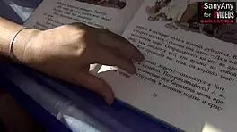 Risky Handjob Under Desk During Lesson!