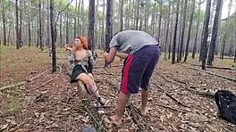 ruiva gostosa exibicionismo trilha sexo ar livre