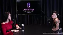 Caroleta Roots' best moments in preliminares podcast with bia hot - part 1 on sheer red