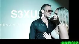 bunny madison and brad newman in a romantic scene with natural tits and big ass.