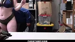 Ten Is Pat Down After The Officer Confirms She Has Involved In Shoplifting - Fuckthief