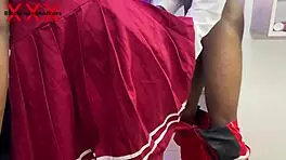 School hostel sex student bent over before meal