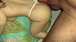 Fucking young girl's perfect ass as she begs for thick cock and cum inside anal pov