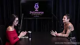 Caroleta Roots' best moments in preliminares podcast with bia hot - part 1 on sheer red