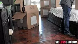 stepsister loses virginity with pov blowjob