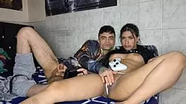 Young Latina Babe Fucks Hard While Parents Leave Them Alone