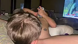 chick squirms with purple toy inside, inner demon awakens