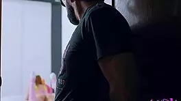 Stepfather watches stepdaughter and fucks her hard. 'She loves my cock!'