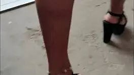 sol loves miniskirts and heels showing sexy latina body