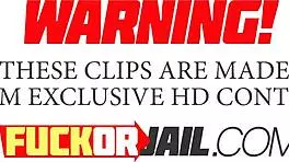 Juicy brunette bends over at office