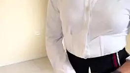 Novice Advisor Bends Over for Hardcore Fuck to Close Sale