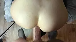 Whore Couple in Deepthroat and Anal Creampie Scene