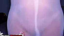 Petite asian teen gives intense pussy job in seethrough dress