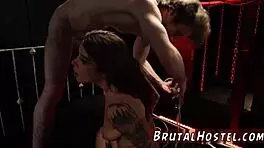 Extreme Teen Blonde Endures Rough Double Penetration First Time