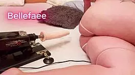 PAWG screams, 'Fill me with creampies!' from fuckmachine!