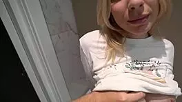 step sister gets fucked while stuck inside washing machine - creampie 😱